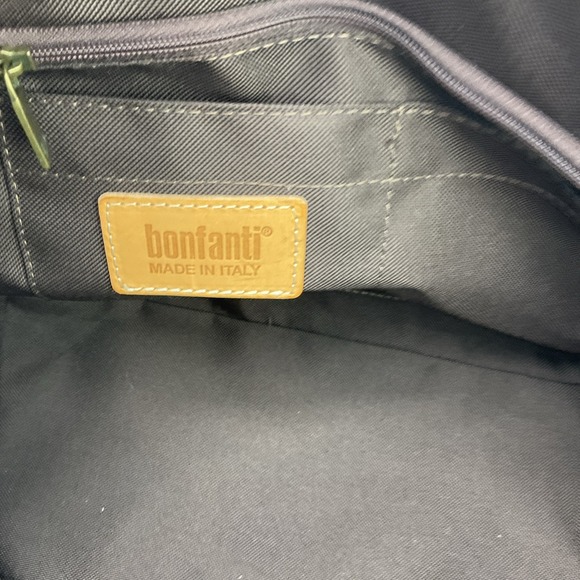 Bonfanti Leather brown Messenger Bag Crossbody Shoulder‎ Bag Braided Handle - Picture 9 of 11